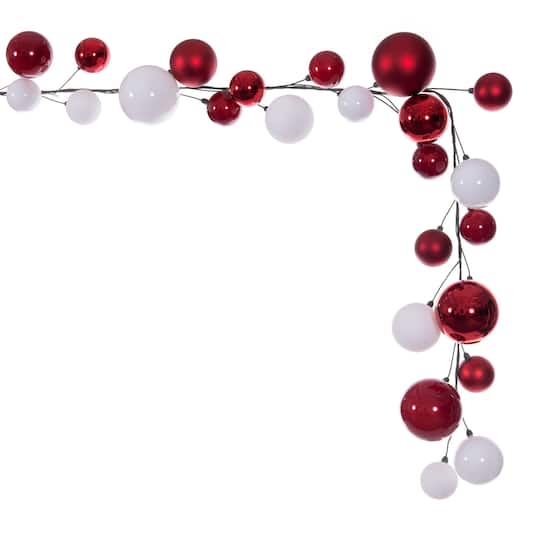 Vickerman 10ft. Unlit Ball Ornaments Branch Garland